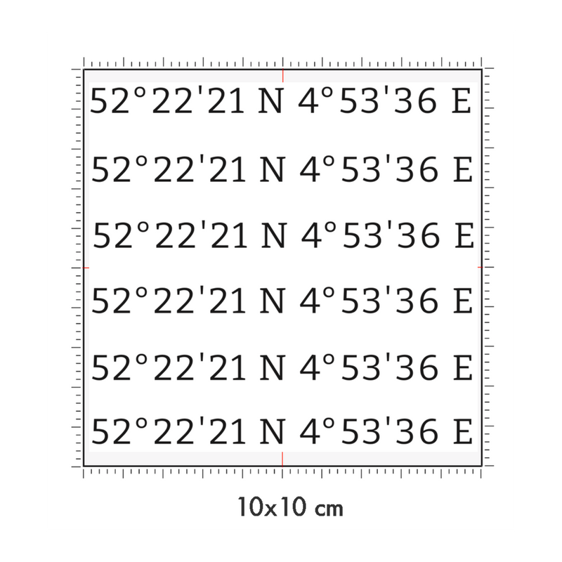 10 x 10 cm