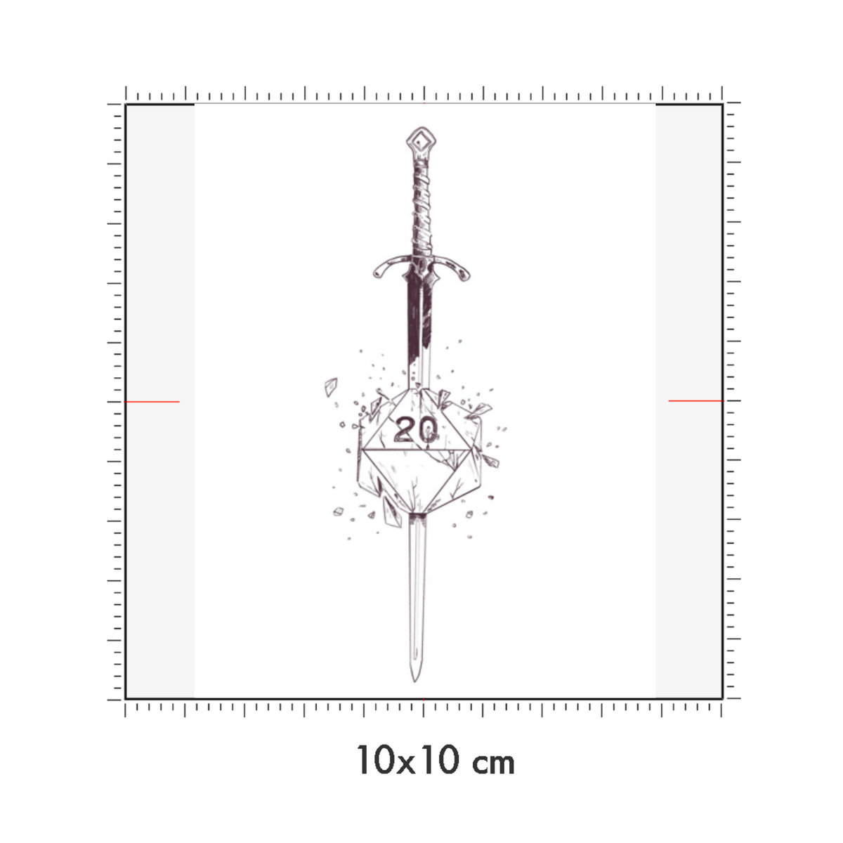 10 x 10 cm