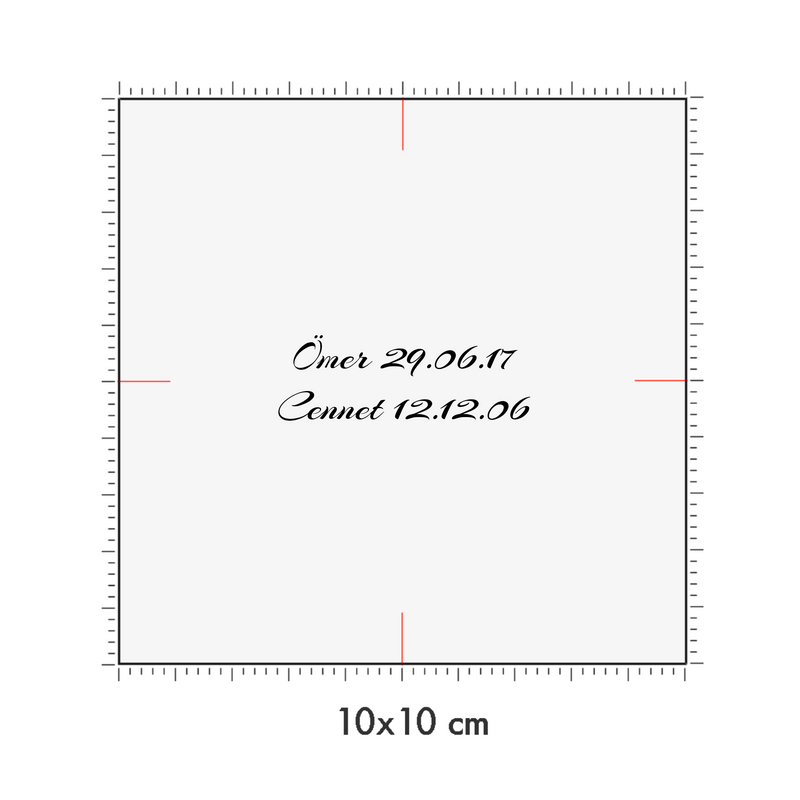 10 x 10 cm