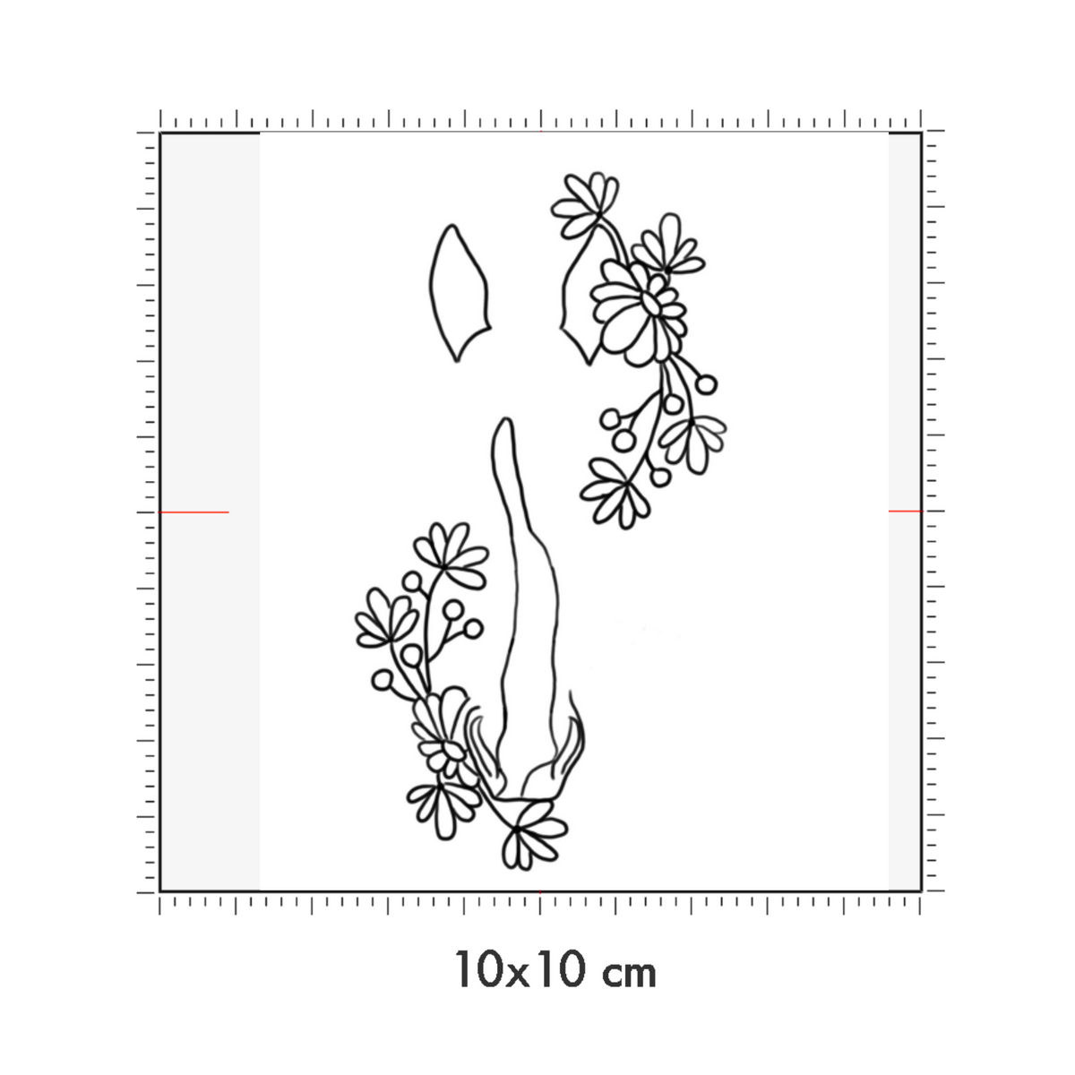 10 x 10 cm