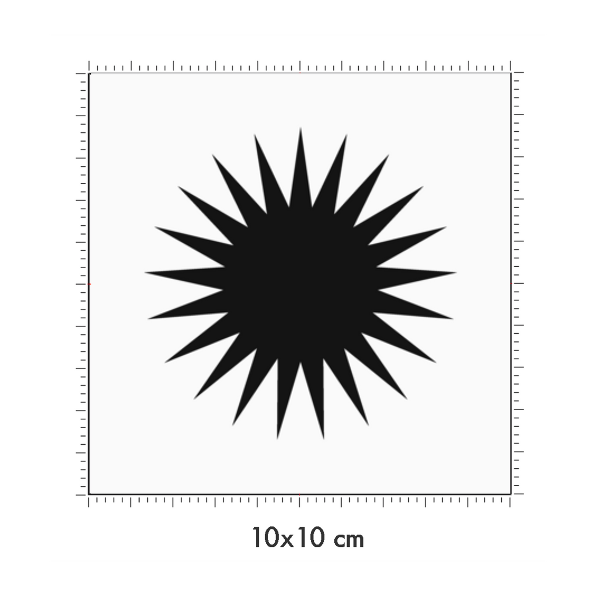 10 x 10 cm