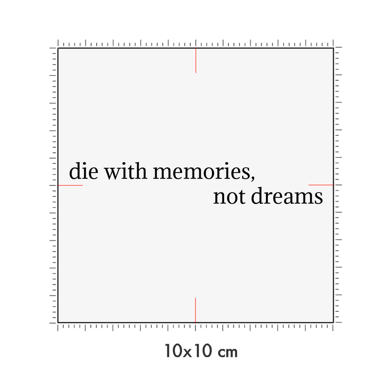 10 x 10 cm