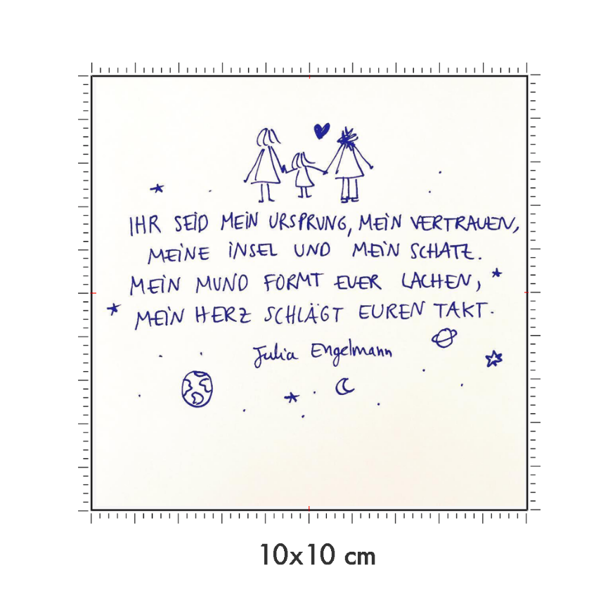10 x 10 cm