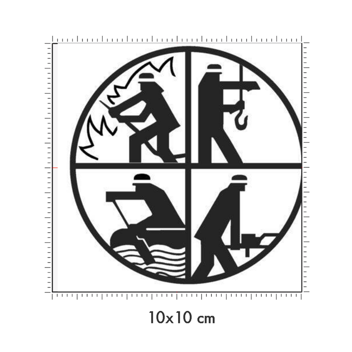 10 x 10 cm