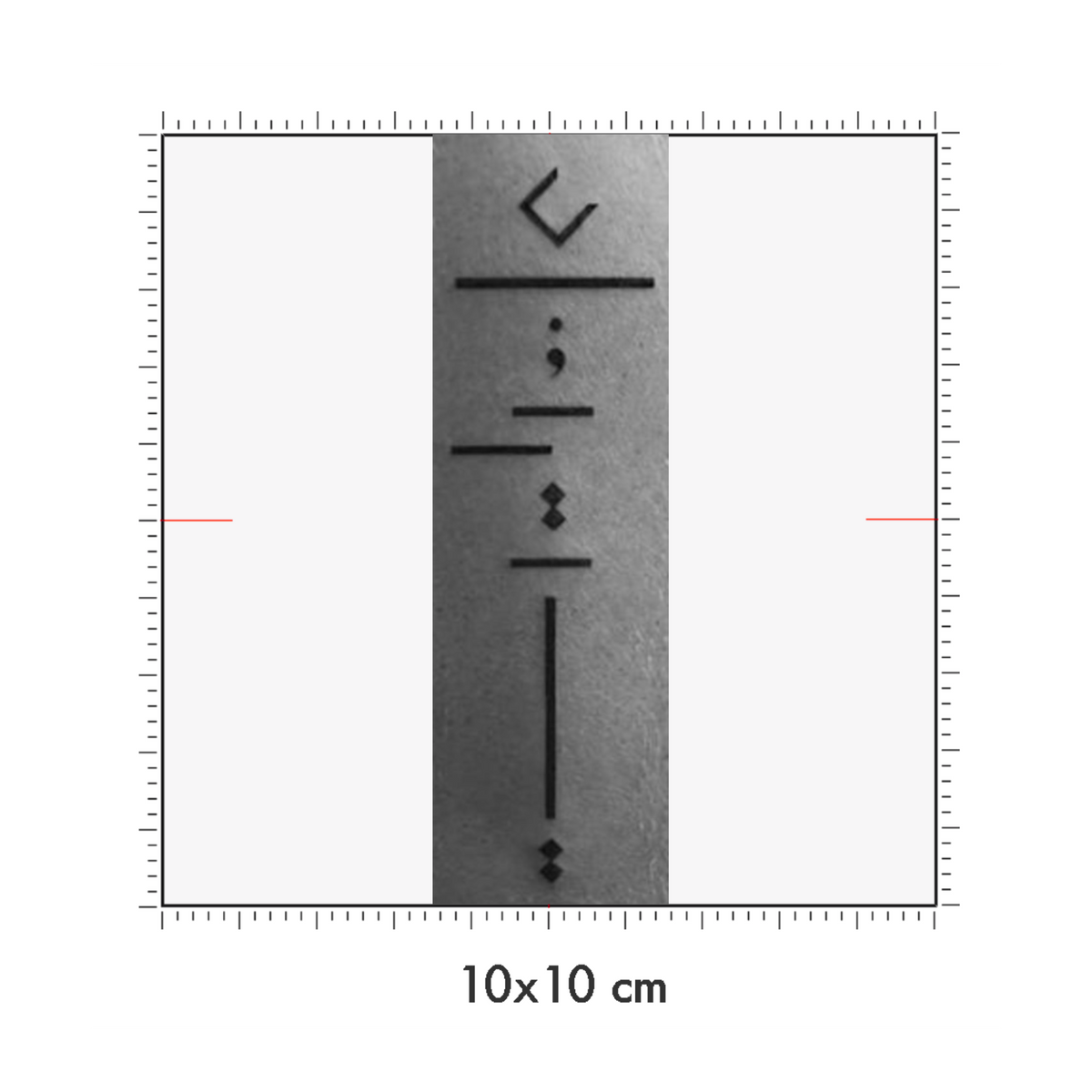 10 x 10 cm