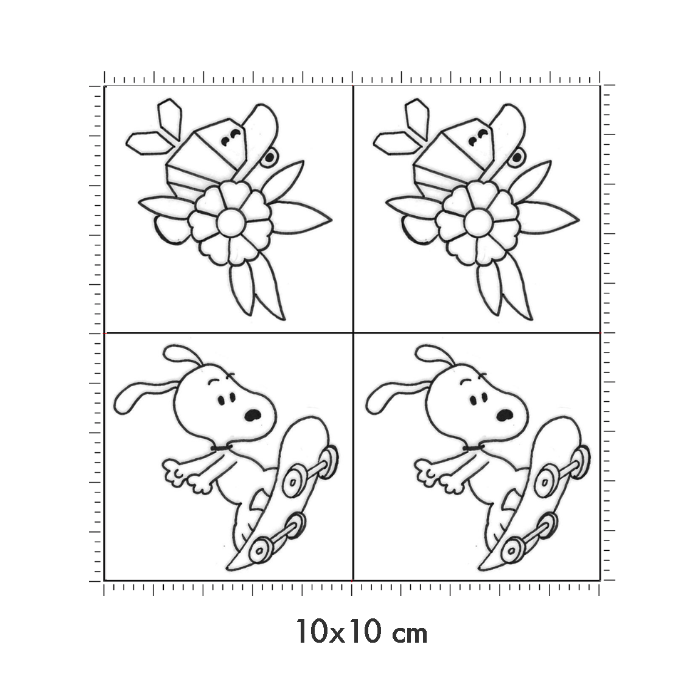 10 x 10 cm