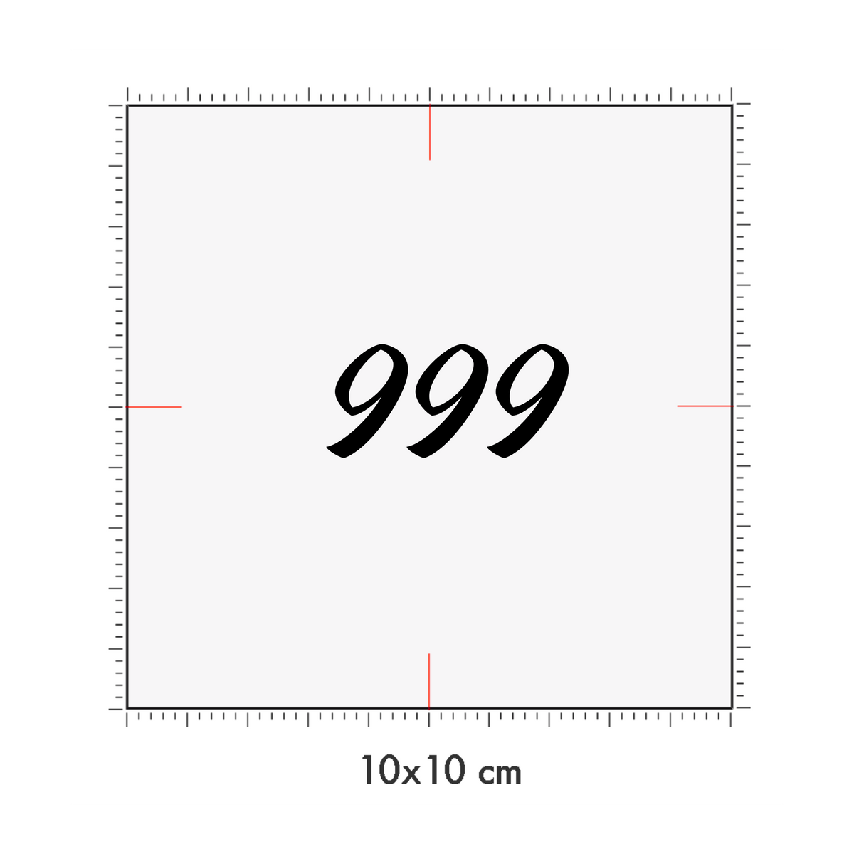 10 x 10 cm